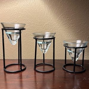 ⚜️ Set of 3 Votive Tea Light Candle 🕯️ holders